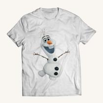 Camiseta Unissex Infantil e Adulto Frozen 2 Olaf