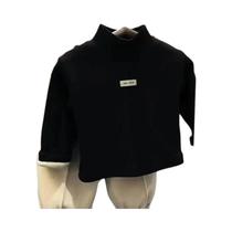 Camiseta Unissex Infantil Forrada Com Fleece, Gola Alta, Camada Base Grossa E Quente, Estilo Camiseta Unissex Infantil Forrada Com Fleece, Gola Alta, Camada Base Grossa E Quente, Estilo