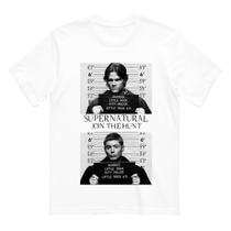 Camiseta Unissex Join the Hunt Serie Supernatural algodão fio 30.01 camisa Camiseta Unissex Join the Hunt Serie Supernatural algodão fio 30.01 camisa