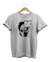 Camiseta Unissex Kakashi E Obito Baby Look Naruto Anime Camisa 100% Algodão