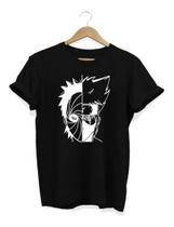 Camiseta Unissex Kakashi E Obito Baby Look Naruto Anime Camisa 100% Algodão