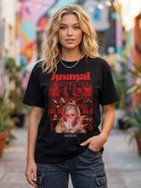 Camiseta Unissex Katseye Animal - Premium Tamanho:GGCor:Preto Camiseta Unissex Katseye Animal - Premium Tamanho:GGCor:Preto