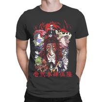 Camiseta Unissex Kimestu No Yaiba Demon Slayer Muzan e as Luas