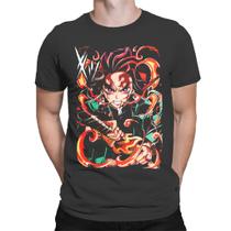 Camiseta Unissex Kimestu No Yaiba Demon Slayer Tanjiro Camiseta Unissex Kimestu No Yaiba Demon Slayer Tanjiro