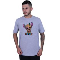 Camiseta Unissex Lilo Stitch Baby Groot