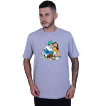 Camiseta Unissex Lilo Stitch Banho