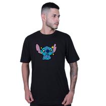 Camiseta Unissex Lilo Stitch Fofo