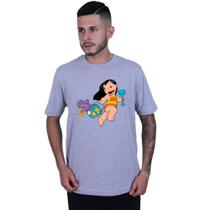 Camiseta Unissex Lilo Stitch Girl Summer