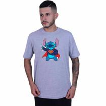 Camiseta Unissex Lilo Stitch Super Homen - Lafre Camiseta Unissex Lilo Stitch Super Homen - Lafre