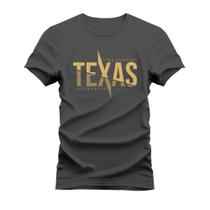 Camiseta Unissex Mácia Confortável Estampada Texas Faca - Vida Country