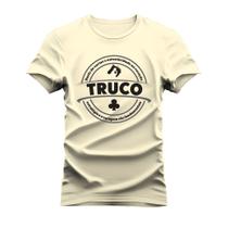 Camiseta Unissex Mácia Confortável Estampada Truco