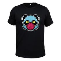 Camiseta Unissex Malha 30.1 Estampada Urso Mask