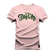 Camiseta Unissex Moda Streetweat Confortável Algodão Thug Life