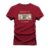 Camiseta Unissex Money Astrid Estampada Algodão Streetwear Urbano