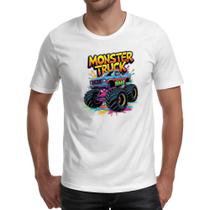 Camiseta Unissex Monster Truck Splash Art Camiseta Unissex Monster Truck Splash Art