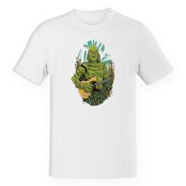Camiseta Unissex Monstro marinho na guitarra Camiseta Unissex Monstro marinho na guitarra