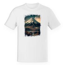 Camiseta Unissex Montanha Fugi Japão 8 Camiseta Unissex Montanha Fugi Japão 8