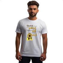Camiseta Unissex Mulher girassol esquece o sol Camiseta Unissex Mulher girassol esquece o sol