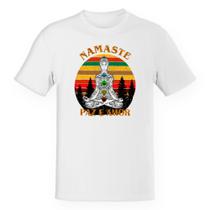 Camiseta Unissex Namaste Paz e Amor Camiseta Unissex Namaste Paz e Amor