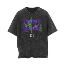 Camiseta Unissex Neon Genesis Evangelion Shinji Ikari Y2K Retro Harajuku De Algodão Com Manga Curta Camiseta Unissex Neon Genesis Evangelion Shinji Ikari Y2K Retro Harajuku De Algodão Com Manga Curta