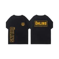 Camiseta Unissex OHLINS Motorcycle Club Com Gola Redonda E Manga Curta, Casual E Moderna, Com Camiseta Unissex OHLINS Motorcycle Club Com Gola Redonda E Manga Curta, Casual E Moderna, Com