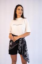 Camiseta Unissex Over Branca Amém ou Não Amém Estilosa