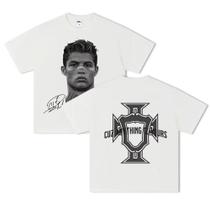 Camiseta Unissex Oversize Com Estampa Do Estrela Do Futebol Americano Neymar, 100% Algodão, Moda - NONE