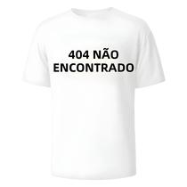 Camiseta Unissex Oversize De Algodão Com Estampa 404 Not Found, Casual De Verão, Gola Redonda, Manga