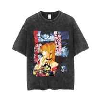 Camiseta Unissex Oversize De Algodão Com Estampa Gráfica Vintage De Anime Death Note, Estilo