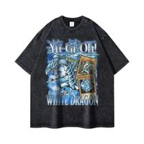 Camiseta Unissex Oversized Anime Yu Gi Oh Change of Heart, Estampa Yugi Muto Seto Kaiba, Manga Tops