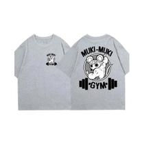 Camiseta Unissex Oversized Com Estampa Anime Demon Slayer Uzui Tengen Ninja Mice Muki Muki Para