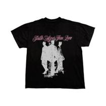 Camiseta Unissex Oversized Com Estampa De Letras Harajuku Y2k, Top Vintage De Moda De Rua