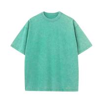 Camiseta Unissex Oversized De Algodão Com Decote Redondo Para O Verão, Estilo Casual Vintage Coreano