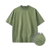 Camiseta Unissex Oversized De Algodão Com Gola O, Estilo Coreano Y2K, Casual Vintage De Manga Curta