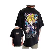 Camiseta Unissex Oversized Retro Dragon Ball Com Estampa De Son Goku, Confortável Em Algodão Para Camiseta Unissex Oversized Retro Dragon Ball Com Estampa De Son Goku, Confortável Em Algodão Para