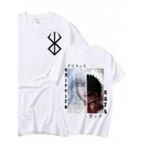 Camiseta Unissex Oversized Streetwear Estampada Anime Algodão 100% Camiseta Unissex Oversized Streetwear Estampada Anime Algodão 100%