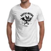 Camiseta Unissex Partiu Noitada Morcego Camiseta Unissex Partiu Noitada Morcego