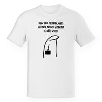 Camiseta Unissex Partiu trabalhar nasci bonito nao rico Camiseta Unissex Partiu trabalhar nasci bonito nao rico