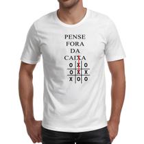Camiseta Unissex Pense fora da caixa jogo da velha Camiseta Unissex Pense fora da caixa jogo da velha