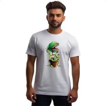 Camiseta Unissex Planta carnivora no vaso Camiseta Unissex Planta carnivora no vaso