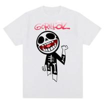 Camiseta Unissex plus Size Com Estampa Gorillaz Punk Rock, Camiseta Casual Dos Anos 90, Manga Curta