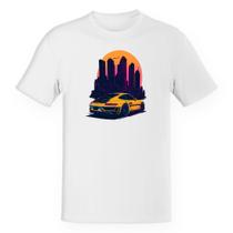 Camiseta Unissex Porsche Amarelo Sunset Camiseta Unissex Porsche Amarelo Sunset