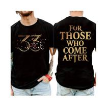 Camiseta Unissex Preta Com Estampa Dourada Número 33 Para Jogos Claire Obscur Expedition 33