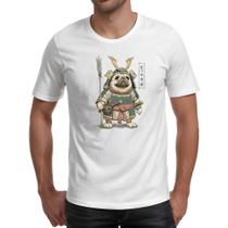 Camiseta Unissex Pug Samurai