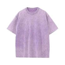 Camiseta Unissex Retro Punk De Algodão 230g Com Ombros Caídos E Manga Curta, Estilo Vintage Hip Hop