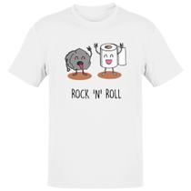 Camiseta Unissex Rock and Roll Camiseta Unissex Rock and Roll