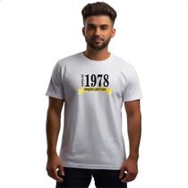 Camiseta Unissex Safra de 1978 - Alearts Camiseta Unissex Safra de 1978 - Alearts