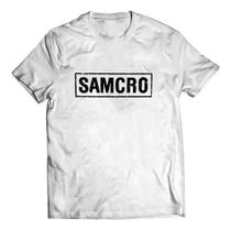 Camiseta Unissex Samcro - Estilo Motoqueiro Inspirado em Filhos da Anarquia