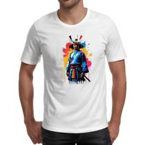 Camiseta Unissex Samurai color style art
