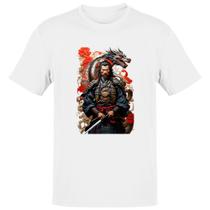 Camiseta Unissex Samurai Japones Dragao Milenar